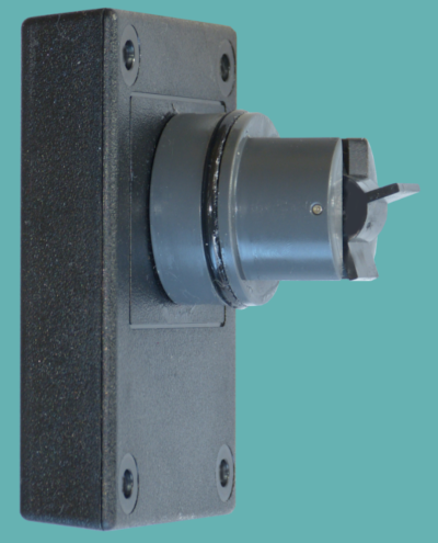 Pipe Mounted Flow Meter - side view
